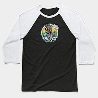 Galactic Grooves: Alien Hip-Hop Chill Baseball T-Shirt